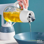 Imagen de ACEITERA de Vidrio c/Tapa Colores 630ml