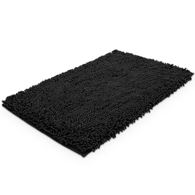 Imagen de Alfombra Chenille Negra 40x60cm