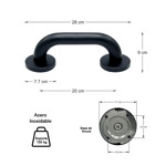 Imagen de AGARRADERA 20cm Bronce Negra