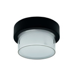 Imagen de APLIQUE 15w Led Red. c/Base Frio Negro 17cm Ø / H:10cm