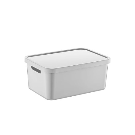 Imagen de CAJA Organizadora Plastica c/Tapa Blanca 26x18x11cm h
