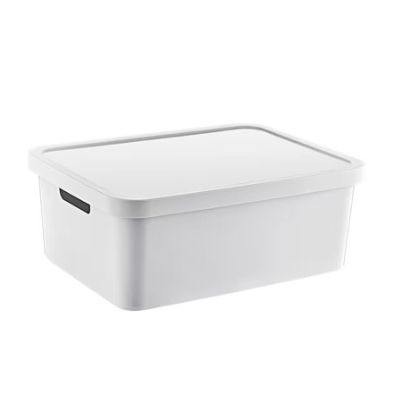 Imagen de CAJA Organizadora Plastica c/Tapa Blanco 28x37x14cm h