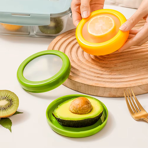Imagen de CONSERVADOR de Alimentos Plastico Hermetico Colores Surtidos Ø10x2.6cm h