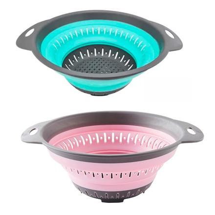 Imagen de COLADOR de Pasta Plegable Silicona y Plastico 24Øx9cm H