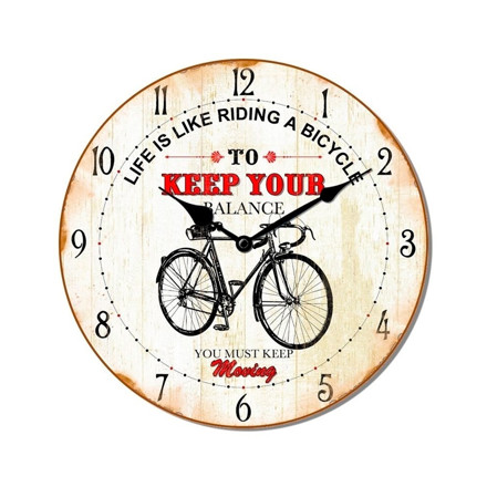 Imagen de RELOJ de Pared Bicicleta Ø29x3.5cm