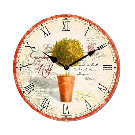 Imagen de RELOJ de Pared Garden Maceta Ø29x3.5cm
