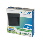 Imagen de APLIQUE Led 6w p/Escalera Cuad. Gris Frio 12.5cm