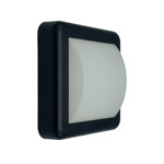 Imagen de APLIQUE Pared 4w Led Entero Cuadrado Calido Negro 14x14x5 cm