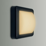 Imagen de APLIQUE Pared 4w Led Entero Cuadrado Calido Negro 14x14x5 cm