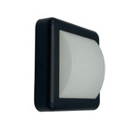 Imagen de APLIQUE Pared 4w Led Entero Cuadrado Frio Negro 14x14x5 cm