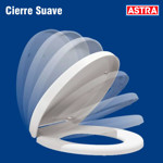 Imagen de ASIENTO Acolchado con Tapa PP Blanco Rigido Soft Close