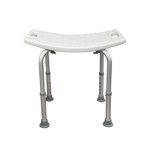 Imagen de BANCO c/Patas Regulable Aluminio Blanco