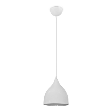Imagen de CAMPANA 1 Luz E27 Copa Blanco 17.5Ø