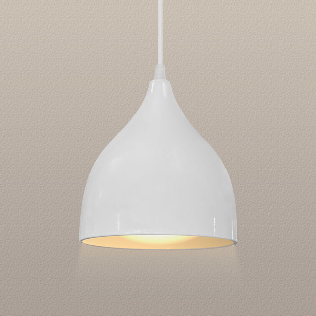 Imagen de CAMPANA 1 Luz E27 Copa Blanco 17.5Ø