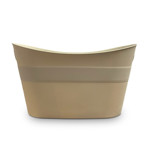 Imagen de CESTO Multiuso c/Asas Liso Beige