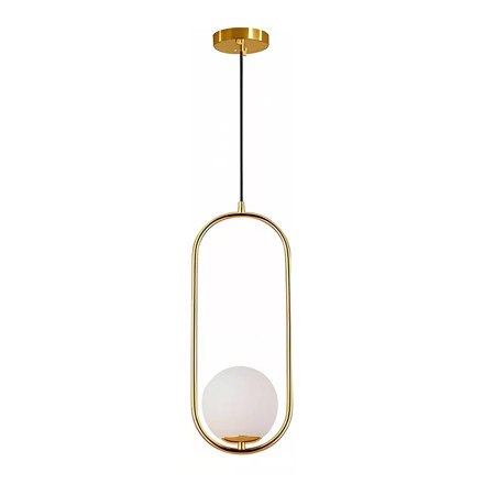 Imagen de Colgante Zurich 1 Luz e27 Dorado con Vidrio 20x50cm.