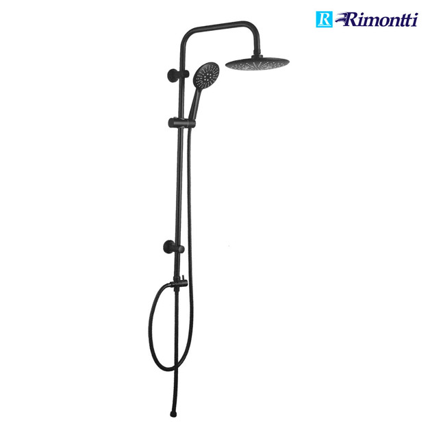 Imagen de PANEL Barral Columna Negro Ac.Inox. Redondo Wico