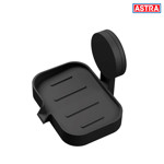 Imagen de JABONERA Negra con Ventosa Adhesiva Astra 13.5x11x11.5cm H