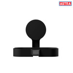 Imagen de JABONERA Negra con Ventosa Adhesiva Astra 13.5x11x11.5cm H