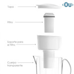 Imagen de JARRA Purificador de Agua Blanco Clean Fresh