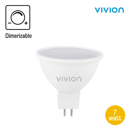 Imagen de LÁMPARA LED Dicroica Bi-pin 7w Cálida Dimerizable Vivion