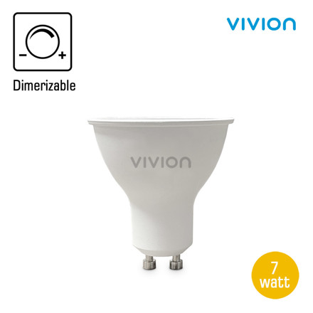 Imagen de LÁMPARA LED Dicroica GU10 7w Cálida Dimerizable Vivion