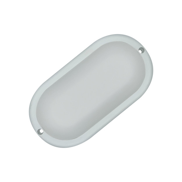 Imagen de LED Tortuga 8w Plastica Oval Blanca Fria 9.5x19x4cm H