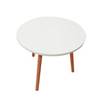 Imagen de MESA Redonda Bamboo/Blanco Ø50x47cm H