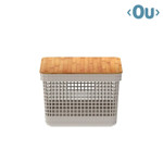 Imagen de Organizador Bambu 8Lts BEIGE GRID Ou