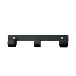 Imagen de PERCHA Ducasse 3 Ganchos Acero Negro 20x3.5x4.5cm H
