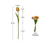 Imagen de RAMO 9 Tulipanes Amarillos