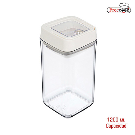 Imagen de RECIPIENTE c/Tapa Blanco 1.2Lts