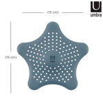 Imagen de REJILLA p/pileta c/ventosas Azul Estrella UMBRA 15cm Ø