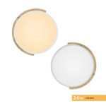 Imagen de PANEL LED 24W Calido Blanco-Madera Ø30cm