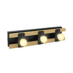Imagen de Aplique 3 Luces E27 Drakar Madera 46x10x7cm H