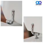 Imagen de TAPA WC Blanco Madera Laqueada Herraje Metal Monaco