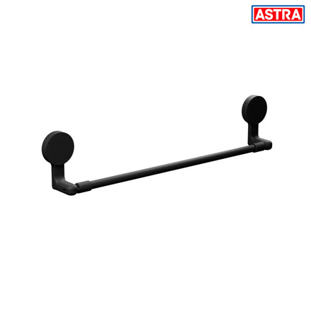 Imagen de TOALLERO Negro con Ventosa Adhesiva Astra 59cm