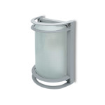 Imagen de TORTUGA 1xE27 Reja Gris Alum/vid 18X26.5 /12cm h