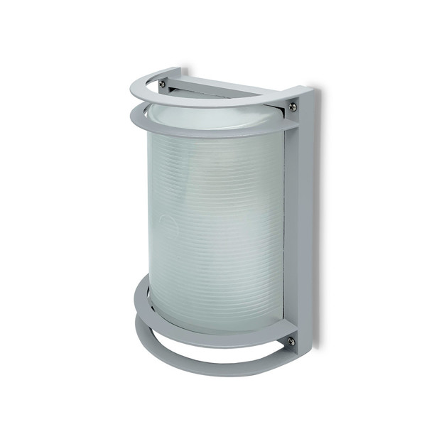 Imagen de TORTUGA 1xE27 Reja Gris Alum/vid 18X26.5 /12cm h