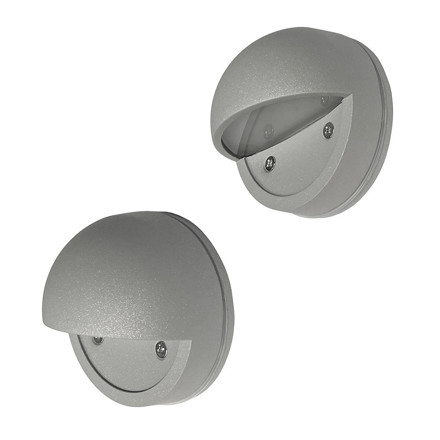 Imagen de TORTUGA LED 8W Medio Párpado Gris
