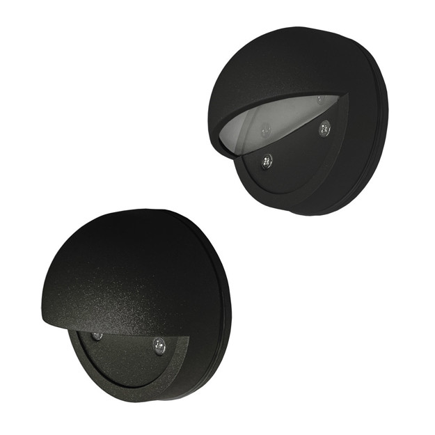 Imagen de TORTUGA LED 8W Medio Párpado Negra