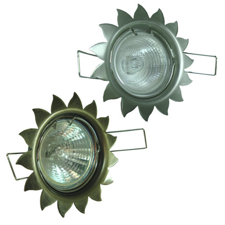 Imagen de SPOT Embutir p/Dicroica Sol Fijo Acero/Empavonado Ø8cm