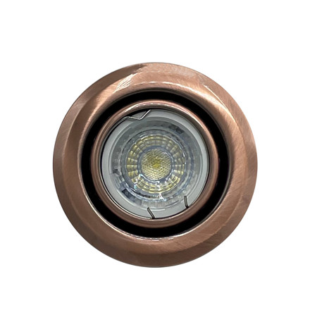Imagen de SPOT Embutir p/Dicroica Redondo Movil Cobre Ø9.5cm