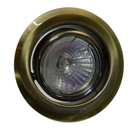 Imagen de SPOT Embutir p/Dicroica Redondo Movil Empavonado Ø9.5cm