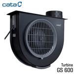 Imagen de TURBINA Cata Metal Cocina Negra CATA GS 600 - Ø110mm - 311.7m³/H - 37.5x31x12.5cm Prof