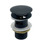 Imagen de VALVULA TipTop 1 1/2" c/Desborde Negra