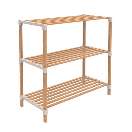 Imagen de ESTANTERIA x 3 Estantes Madera/Plastico 78x30x65cm H