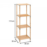 Imagen de ESTANTERIA x 4 Estantes Madera/Plastico 38x30x119cm H
