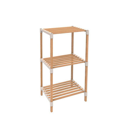 Imagen de ESTANTERIA x 3 Estantes Madera/Plastico 38x30x81cm H