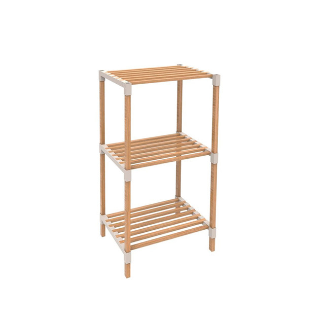 Imagen de ESTANTERIA x 3 Estantes Madera/Plastico 38x30x81cm H